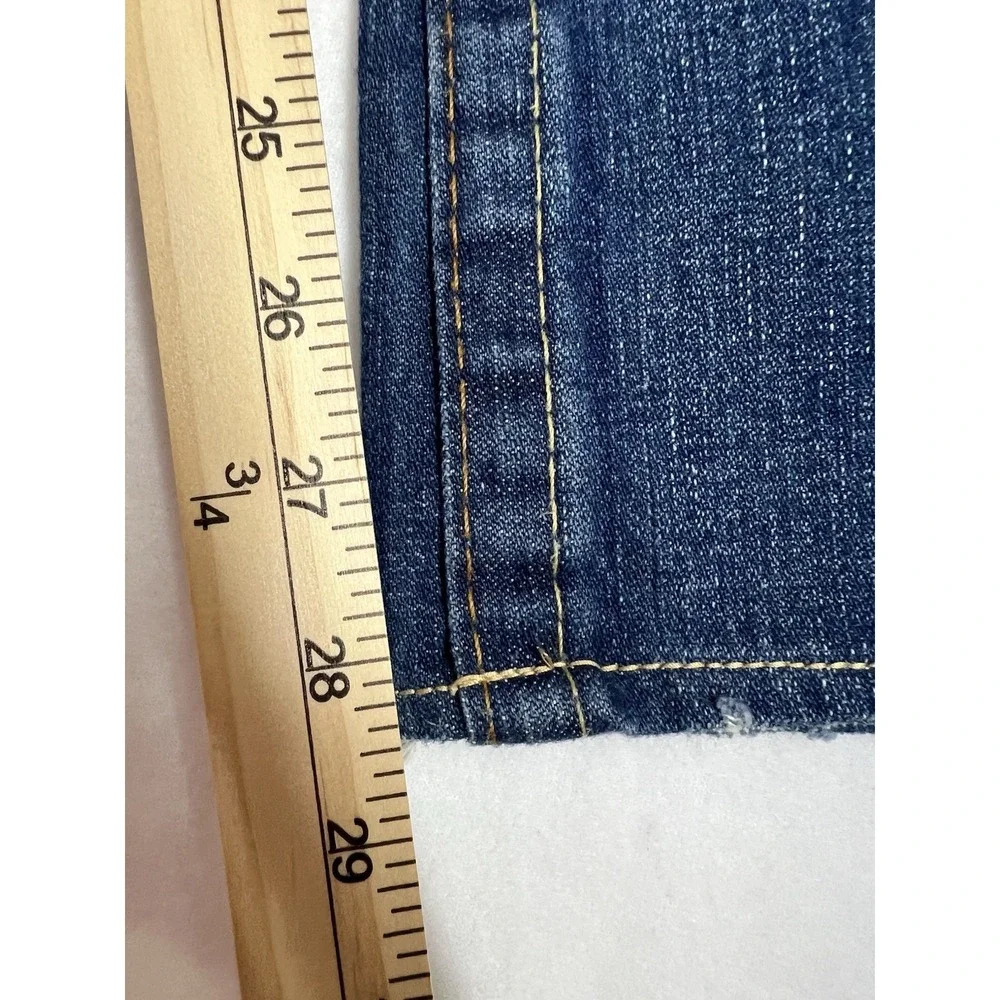 Y2k True Religion Blue Jeans Billy Embroidered Dragon Pocket Men's Fits 36/28